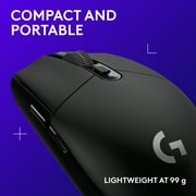 Logitech G305 LIGHTSPEED Wireless Gaming Mouse, HERO Sensor, 12,000 DPI, Lightweight, 6 Programmable Buttons, 250h Battery, On-Board Memory, Compatible with PC, Mac, Black