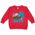 thumbnail image 2 of Inktastic 3rd Birthday Monster Truck Toddler Sweatshirt, 2 of 4