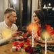 thumbnail image 5 of Vela de poste largo impresa, romántica, para bodas, cenas a la luz de las velas, decoración, candelabro largo insípido, dos juegos, objetos decorativos, 5 of 6