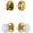 Gold, variant on Grandeur 818098 Georgetown Solid Brass Single Cylinder Keyed Entry Knobset And Deadbolt