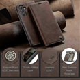 thumbnail image 4 of Leather Phone Case with Card Holder and Stand for Galaxy A36 5G, 4 of 5