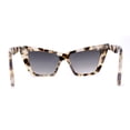 thumbnail image 2 of Womens Gothic Square Cat Eye Retro Fashion Sunglasses Beige Tortoise Smoke, 2 of 4