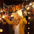 thumbnail image 4 of Small Halloween LED Pumpkin Color Decoration Warm String Sliced Home Decor, 4 of 9