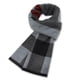 thumbnail image 1 of Bufanda con flecos a cuadros Bufanda larga de algodón suave para hombre, 1 of 5
