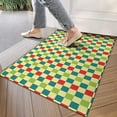 thumbnail image 4 of Multi Color Checkerboard Checkered Pattern Door Rugs,Washable Non Slip Door Mats Indoor,Decorative Door Mats,Entry Mat Indoor for Entrance,Bedroom,Kitchen,Bathroom,17"x30", 4 of 6