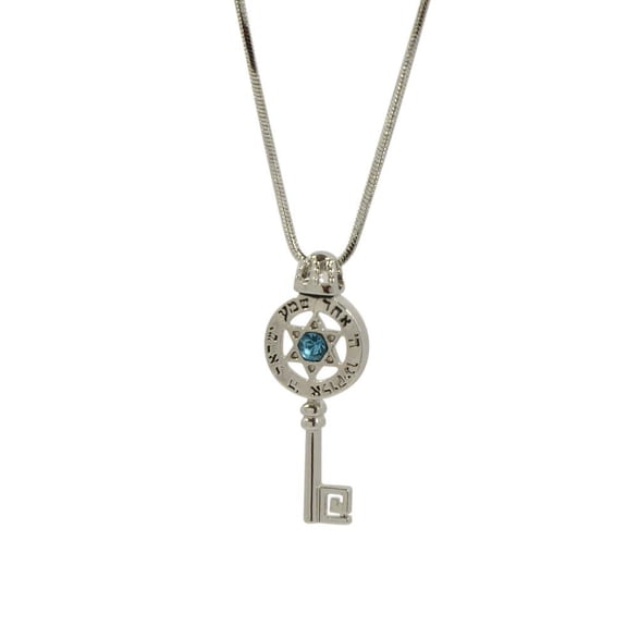 Silver Star of David Necklace with Shema Israel "HEAR ISRAEL" Prayer - Unisex 17"