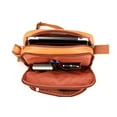 thumbnail image 3 of Le Donne Leather Multi Pocket Tech Friendly Mens Bag LD-083, 3 of 5