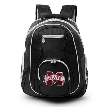 MOJO Black Mississippi State Bulldogs Trim Color Laptop Backpack