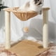 thumbnail image 1 of Poste de rascado para gatos Pelota de juguete interactiva para gatos, Poste de rascado Protector de muebles Tela de terciopelo Torres de árboles para Salvador árbol de gato, 1 of 10
