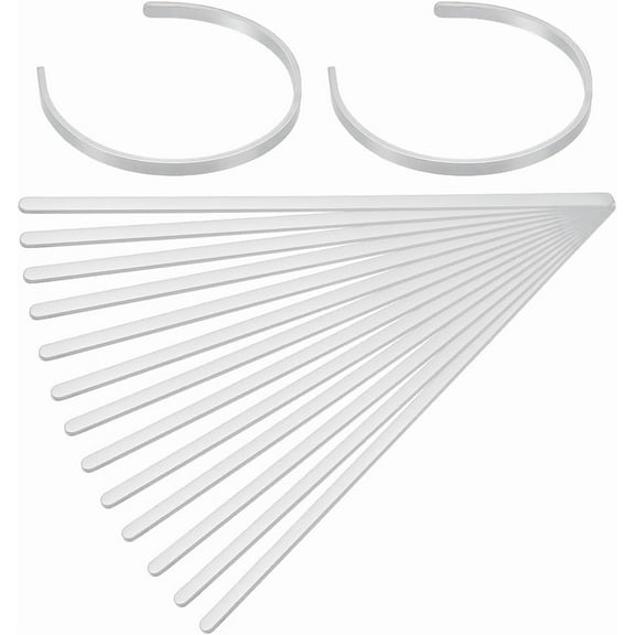 15 Pcs Stainless Steel Bracelet Blanks Cuff Bangle Blanks Bendable Stamping Bracelets Blanks for DIY Jewelry Making Bracelet Customizing 6.3x0.16x0.08 Inch