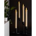 thumbnail image 6 of WYZworks Set of 12, 10" LED Flameless Ivory Real Wax Drip Flickering Candles Lights, Remote Control, On/Off Button, Battery Operated Candlesticks, Holiday Christmas Menorah Home Wedding Décor, 6 of 9