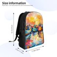 thumbnail image 4 of Fotbe Colorful Fishing Boats Mochila de Viaje para Laptop, Mochila Ejecutiva Delgada y Resistente 15.6", 4 of 8