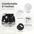 thumbnail image 6 of Picia Cosmic Landscape Celestial Art Pattern Women's 2 in 1 Athletic Running Shorts High Waisted Workout Casual Gym Sweat Shorts with Comfy Liner Zipper Pockets-X-Large, 6 of 9