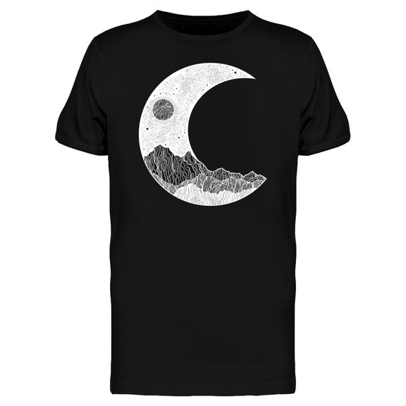 Crescent Lunar Portrait Tee Men's -Image by Shutterstock