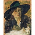 thumbnail image 2 of Helmer Osslund 20x24 Black Ornate Framed Double Matted Museum Art Print Titled: Lady in a Black Hat, 2 of 5