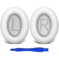 thumbnail image 1 of wonima02 Ear Pads for Bose Quiet Comfort 35 Soft Protein Leather Replacement Earpads Ear Cushions Ear Pad for Bose QC 35/25 / 15 QC2 / Ae2 / Ae2i / Ae2W / Sound Link/Sound True (White), 1 of 1