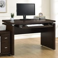 thumbnail image 4 of Coaster Russell 2-Piece Contemporary Wood  Computer Desk in Medium Oak, 4 of 5