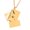 Gold-color, variant on Valentine's Day Love you Secret Hidden Message Pendant Stainless Steel Necklace
