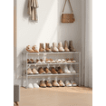 thumbnail image 1 of SONGMICS Zapatero de 3 Niveles, Estantería de Zapatos, Estantería de Metal, para 12 a 15 Pares de Zapatos, Estante Apilable, para Pasillo, Salón, Dormitorio, 30 x 92 x 55 cm, Gris, 1 of 8