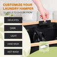 thumbnail image 4 of Cesto para la colada Cestos extra grandes de 3 secciones de 160 l para cesto de lavandería con tapa Cesto para ropa sucia Cesto para la colada Organizador para dormitorio Cuarto de lavado, 4 of 5