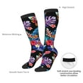 thumbnail image 4 of Rateoe Tropical Palm Leaves Pattern Women’s Knee High Crew Socks,Trouser Socks Comfortable, Breathable, Moisture-Wicking and Soft, 4 of 6