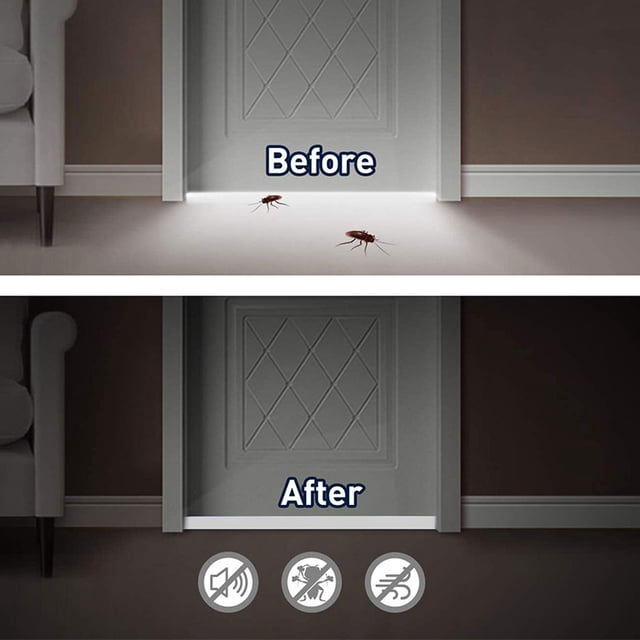 Moluckfu 2Ud Tira Adhesiva Para De Puertas Con Material Duradero Y Fácil Instalación