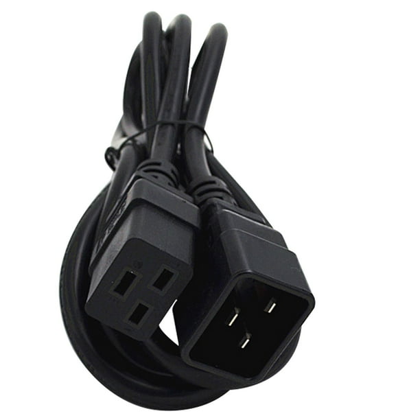 Cable adaptador de fuente de alimentación IEC320-C20 a IEC320-C19, cable de TV , potencia nominal de computadora, conector de conversión