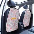 thumbnail image 3 of Naloa Cute Sheep 2Pcs Anti-Kick Back Seat Cover Kick Mat, Car Seat Protector with 3 Storage Pockets, 3 of 8