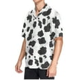 thumbnail image 2 of joogoo Men's Hawaiian Shirt Cow Print Short Sleeve Casual Button Down Shirts L, 2 of 6