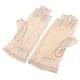 thumbnail image 1 of Guantes finos de seda sin dedos, guantes térmicos para correr al aire libre, guantes de ciclismo Beige, 1 of 9