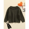 thumbnail image 2 of GXFC Infant Baby Boys Girls Fall Cable Knit Sweater Newborn Long Sleeve Solid Knitwear Tops Toddler Casual Warm Autumn Winter Pullovers Clothes 0-3M, 2 of 8
