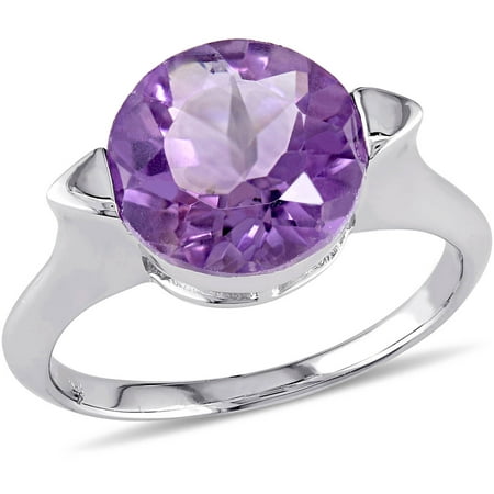 Tangelo 3 Carat T.G.W. Amethyst Sterling Silver Cocktail Ring