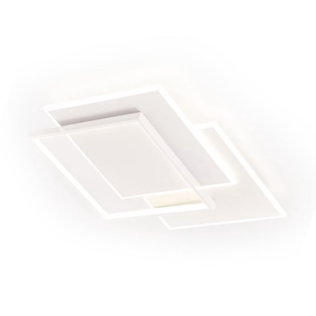 Steplessly Dimmable LED Ceiling Light Fixture, Iron and Acrylic Material, Remote Control, Bedroom Hall Use