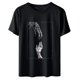 thumbnail image 4 of Camiseta holgada de manga corta con estampado de mueca retro para hombre y mujer Pompotops hfajkhk139451, 4 of 6