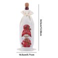 thumbnail image 2 of (HJD002) Nuevos Artículos Decorativos Creativos Funda para Botella Vino Con Puntos DIY para Botella Champán Y Vino Tinto Mesa Pelo Largo, 2 of 9