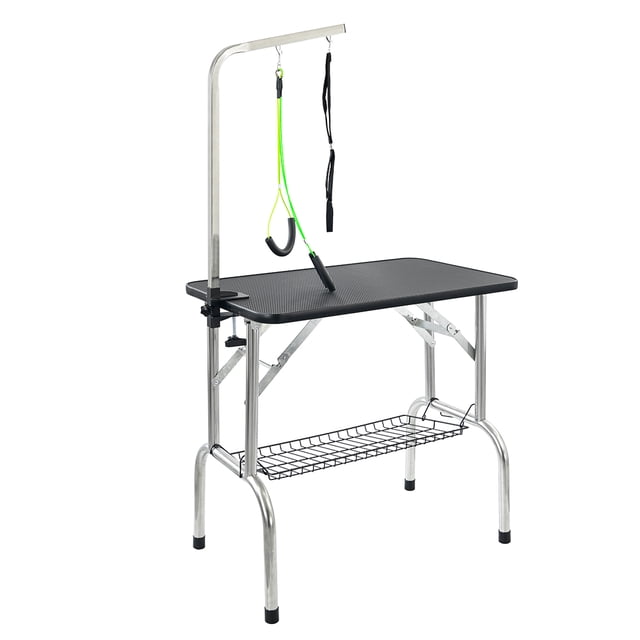 Mesa para Grooming Karelian Profesional Vanlig Para Razas Pequeñas- Estructura Reforzada de Hierro y Diseño Plegable