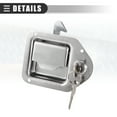 thumbnail image 6 of Universal RV Handle Latch Tool Box Latch Paddle Lock for Car Truck RV Trailer UTV ATV Durable 1 Set, 6 of 6