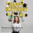 thumbnail image 6 of Silver Balloon Happy Birthday Letter Aluminum Foil Balloons Party Wedding Decor (Gold Set), 6 of 8
