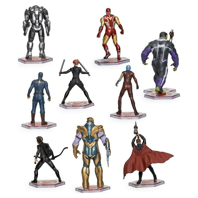 Marvel Avengers Endgame 9-Piece Deluxe PVC Figure Play Set (Captain  America, Iron Man, Thor, Hulk, Black Widow, War Machine, Thanos, Nebula,  Hawkeye & Ant-Man) 