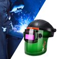 thumbnail image 3 of Máscara protectora de soldadura de soldadura con atenuación automática con 5 cubiertas de soldadura de hoja protectora reemplazables para sin guantes Macarena escudo de soldadura, 3 of 7