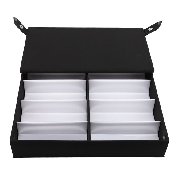 Organizador De Gafas De Sol, Bandeja Multiusos De Terciopelo Con 12 Compartimentos, Cierre A Presión, Para Gafas