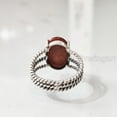 thumbnail image 7 of Natural Sunstone Ring, Fire Sunstone Gemstone Ring, Birthstone, 3 Twisted Bohemian Band, 925 Sterling Silver, Womens Ring, Christmas, Thanksgiving, Handmade, Statement Jewelry, Natural Gemstone Ring, 7 of 7
