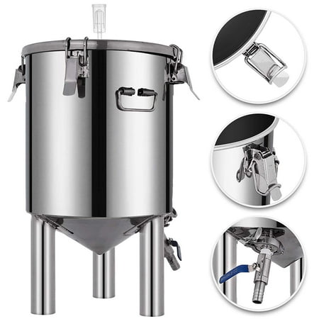 VEVOR 7 Gallon Stainless Steel Brew Fermenter With conical base Brewing