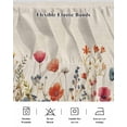 thumbnail image 5 of Pink Orange Teal Spring Floral Wrap Around Bed Skirts for King Bed 16" Drop,Bed Skirt with Adjustable Elastic Belt Dust Ruffle Bed Valance Watercolor Botanical Summer Flowers Bed Frame Cover, 5 of 7