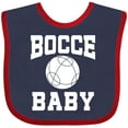 thumbnail image 3 of Inktastic Bocce Baby Boys or Girls Baby Bib, 3 of 4