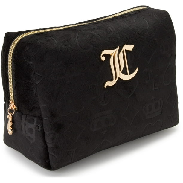 Bolsa cosmética Juicy Couture negra 24x13x15 cm Velour