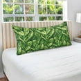thumbnail image 4 of Plush Pillow Cases Standard Size Ultra Soft Warm Pillowcases with Zipper Leafy Green Vegetable 20"x26", 4 of 9