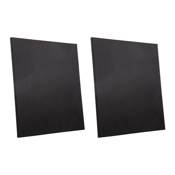 relayinert Black Canvas Board Artistic Boards Canvas Durable Structure Reinforced With Dowel Support Blank Board Durable.