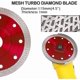 thumbnail image 2 of Diamond Saw Disc 115mm, Super Thin Circular Turbo Disc for Angle Grinder, Cutting Porcelain, Tile, Granite, Marble, Ceramic, Reinforced Concrete, Blue, 2 of 4