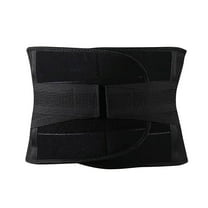 Waist Trainer Belt for Men & Women - Workout Fitness Trimmer with Back Support - Core Strengthening - Adjustable Neoprene Waistband for Gym Training